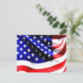 amerikanische Flagge Postkarte (Stehend Vorderseite)