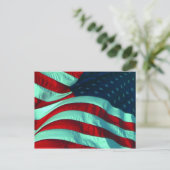 Amerikanische Flagge Postkarte (Stehend Vorderseite)
