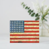 Amerikanische Flagge Postkarte (Stehend Vorderseite)