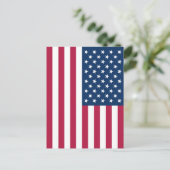 Amerikanische Flagge Postkarte (Stehend Vorderseite)