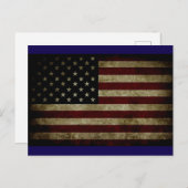 Amerikanische Flagge Postkarte (Vorne/Hinten)