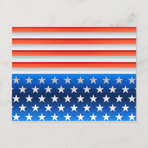 Amerikanische Flagge Postkarte