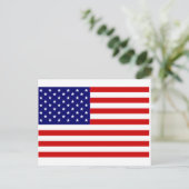 Amerikanische Flagge Postkarte (Stehend Vorderseite)