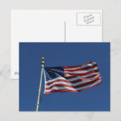 Amerikanische Flagge Postkarte (Vorne/Hinten)