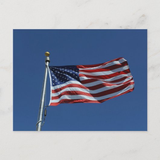 Amerikanische Flagge Postkarte (Vorderseite)