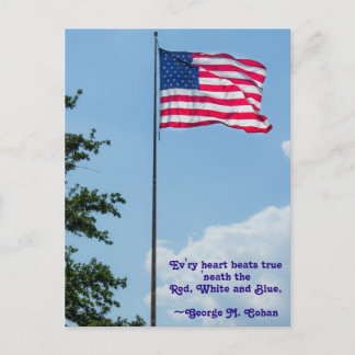 Amerikanische Flagge Postkarte