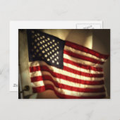 Amerikanische Flagge Postkarte (Vorne/Hinten)