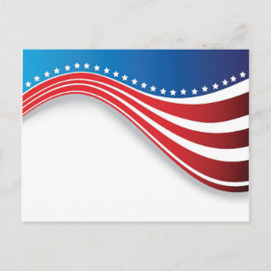 Amerikanische Flagge Postkarte