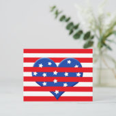 Amerikanische Flagge Postkarte (Stehend Vorderseite)