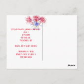 Amerikanische Flagge Postkarte (Rückseite)