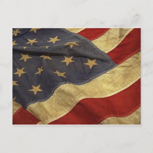 Amerikanische Flagge Postkarte (Vorderseite)