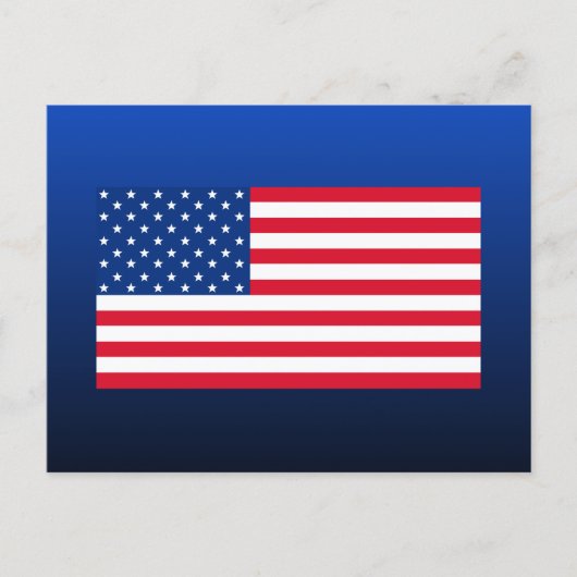 Amerikanische Flagge Postkarte (Vorderseite)