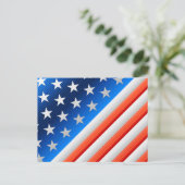 Amerikanische Flagge Postkarte (Stehend Vorderseite)