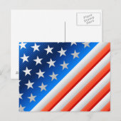 Amerikanische Flagge Postkarte (Vorne/Hinten)