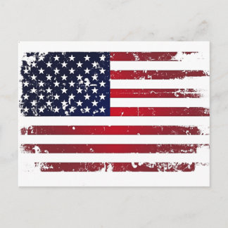 Amerikanische Flagge Postkarte