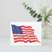 Amerikanische Flagge Postkarte (Stehend Vorderseite)