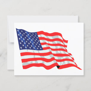 Amerikanische Flagge Postkarte
