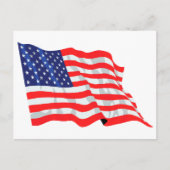 Amerikanische Flagge Postkarte (Vorderseite)
