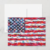 Amerikanische Flagge Postkarte (Vorne/Hinten)