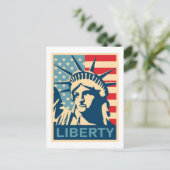 Amerikanische Flagge Postkarte (Stehend Vorderseite)