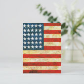 Amerikanische Flagge Postkarte (Stehend Vorderseite)