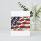 Amerikanische Flagge Postkarte (Stehend Vorderseite)