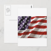 Amerikanische Flagge Postkarte (Vorne/Hinten)