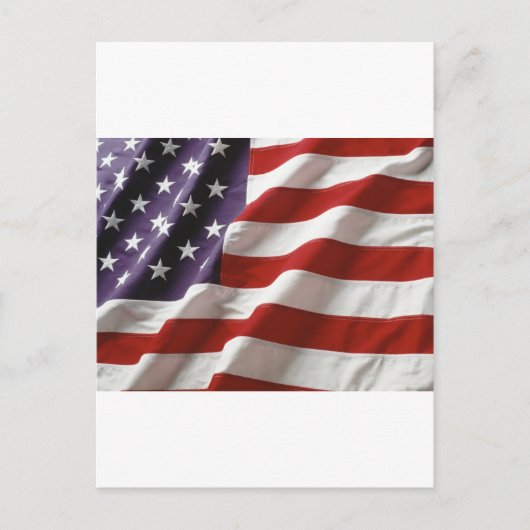 Amerikanische Flagge Postkarte (Vorderseite)