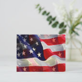 Amerikanische Flagge Postkarte (Stehend Vorderseite)