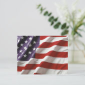 Amerikanische Flagge Postkarte (Stehend Vorderseite)