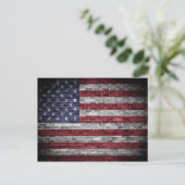 Amerikanische Flagge. Postkarte (Stehend Vorderseite)