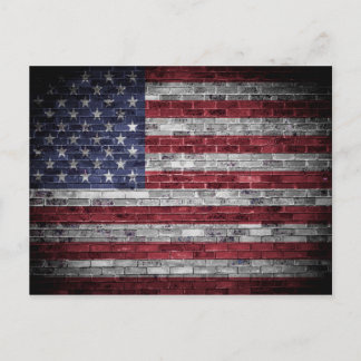 Amerikanische Flagge. Postkarte