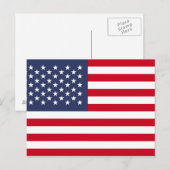 Amerikanische Flagge Postkarte (Vorne/Hinten)
