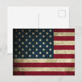 Amerikanische Flagge Postkarte (Vorne/Hinten)