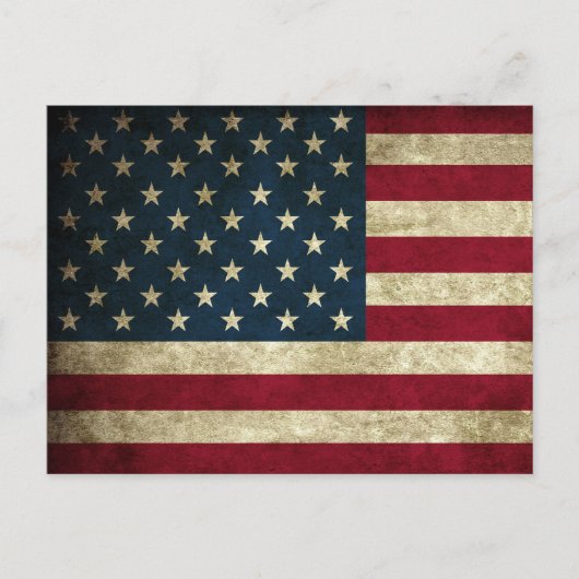 Amerikanische Flagge Postkarte (Vorderseite)