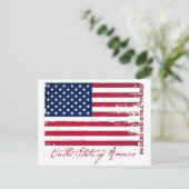 Amerikanische Flagge Postkarte (Stehend Vorderseite)