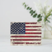 Amerikanische Flagge Postkarte (Stehend Vorderseite)