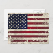 Amerikanische Flagge Postkarte (Vorne/Hinten)