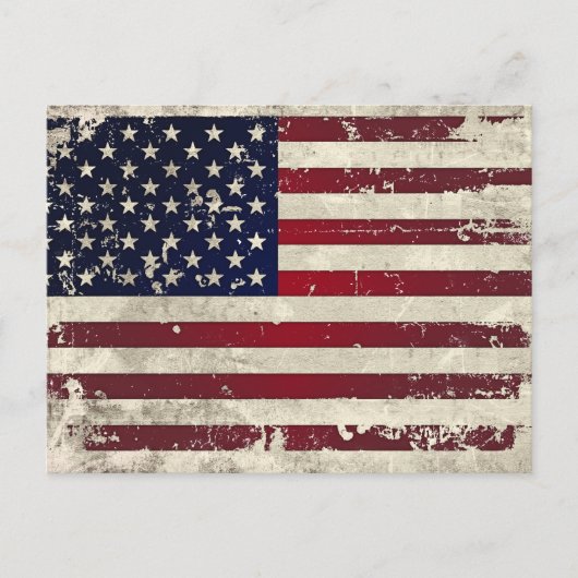 Amerikanische Flagge Postkarte (Vorderseite)