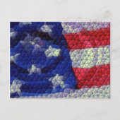 Amerikanische Flagge Postkarte (Vorderseite)