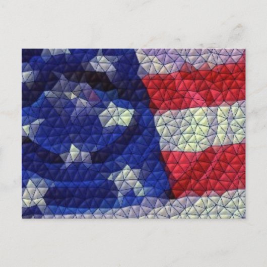 Amerikanische Flagge Postkarte (Vorderseite)
