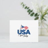 Amerikanische Flagge Postkarte (Stehend Vorderseite)