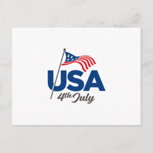 Amerikanische Flagge Postkarte