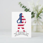 Amerikanische Flagge Postkarte (Stehend Vorderseite)
