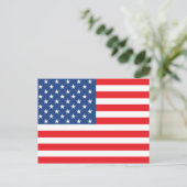 Amerikanische Flagge Postkarte (Stehend Vorderseite)
