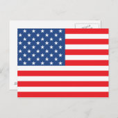 Amerikanische Flagge Postkarte (Vorne/Hinten)