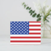 Amerikanische Flagge Postkarte (Stehend Vorderseite)