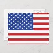 Amerikanische Flagge Postkarte (Vorne/Hinten)