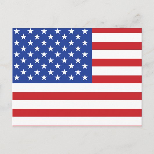 Amerikanische Flagge Postkarte (Vorderseite)
