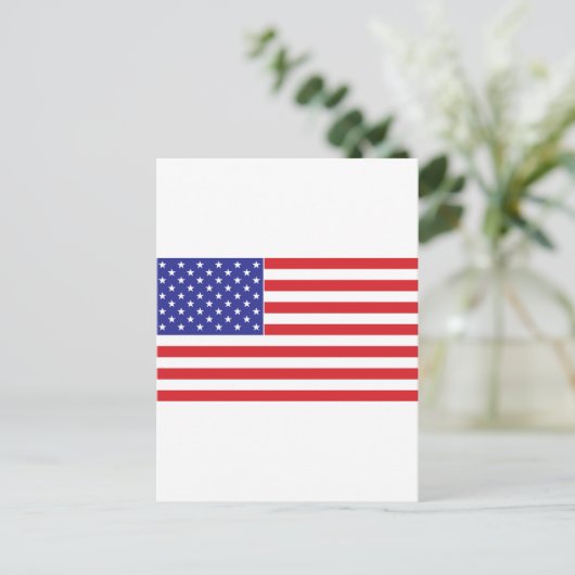 Amerikanische Flagge Postkarte (Stehend Vorderseite)